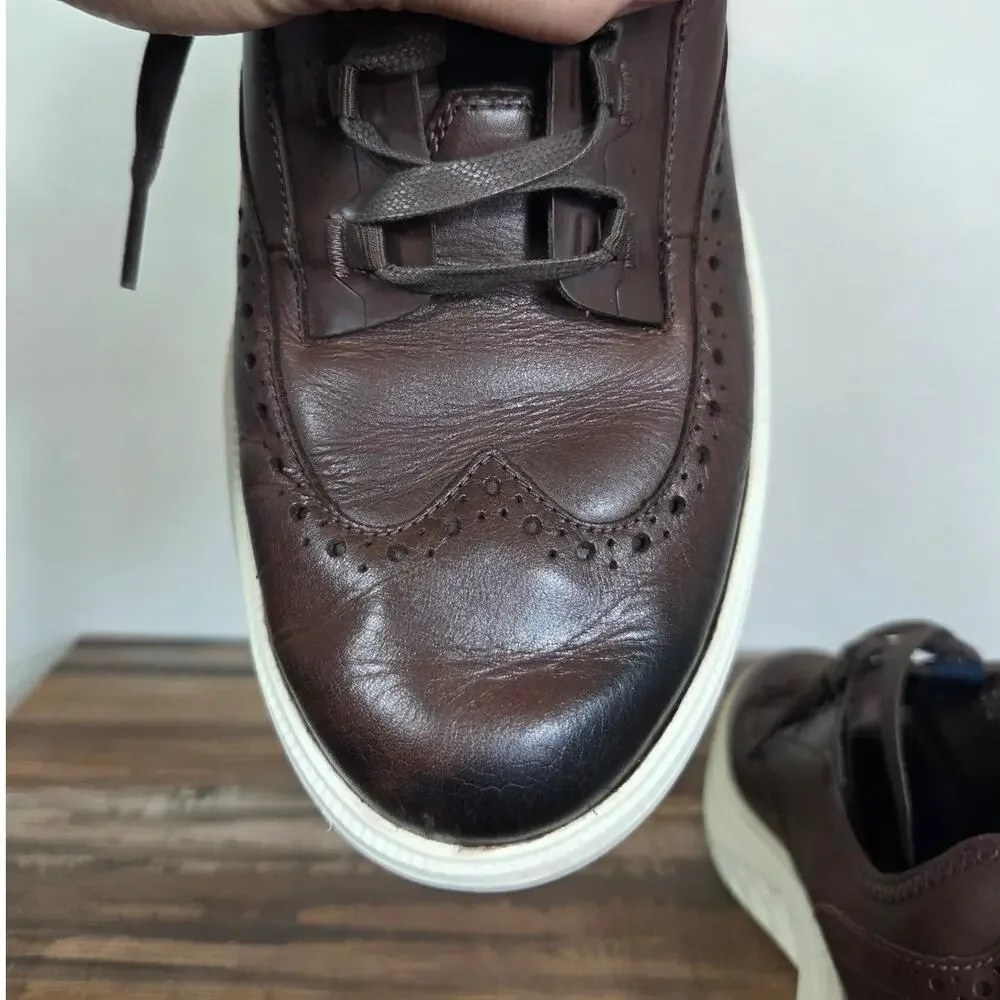 Cole Haan Men's Zerogrand Work from Anywhere Brown Leather Oxford Size 9.5